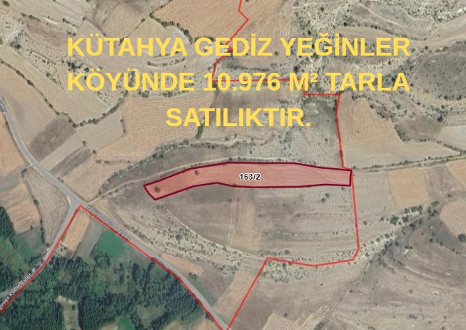 KÜTAHYA GEDİZ YEĞİNLER KÖYÜNDE 10.976 M² TARLA SATILIKTIR. - KÜTAHYA GEDİZ fotoğraf 5
